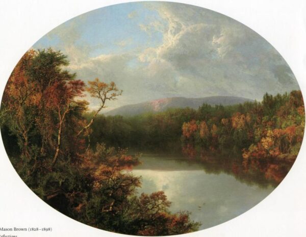 Autumn Reflections b by William Mason Brown, hand-painted oil painting reproduction