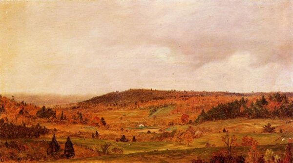 Autumn Shower by Frederic Edwin Church, hand-painted oil painting reproduction