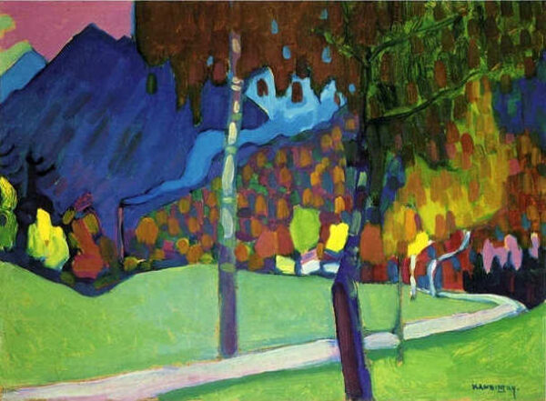 Autumn Study near Oberau by Wassily Kandinsky, hand-painted oil painting reproduction