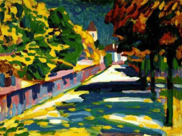 Autumn in Bavaria by Wassily Kandinsky, hand-painted oil painting reproduction