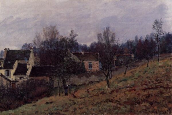 Autumn in Louveciennes by Alfred Sisley, hand-painted oil painting reproduction