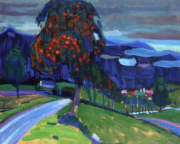 Autumn in Murnau by Wassily Kandinsky, hand-painted oil painting reproduction