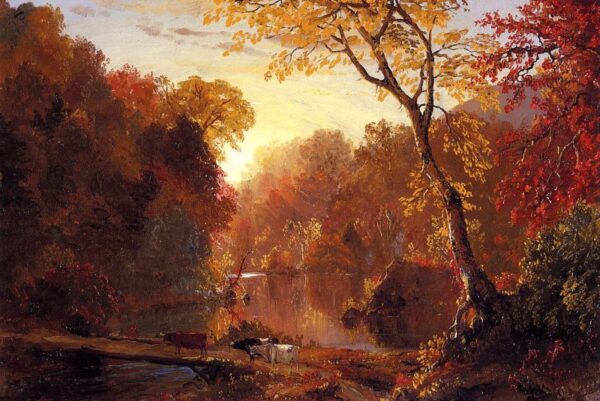 Autumn in North America by Frederic Edwin Church, hand-painted oil painting reproduction
