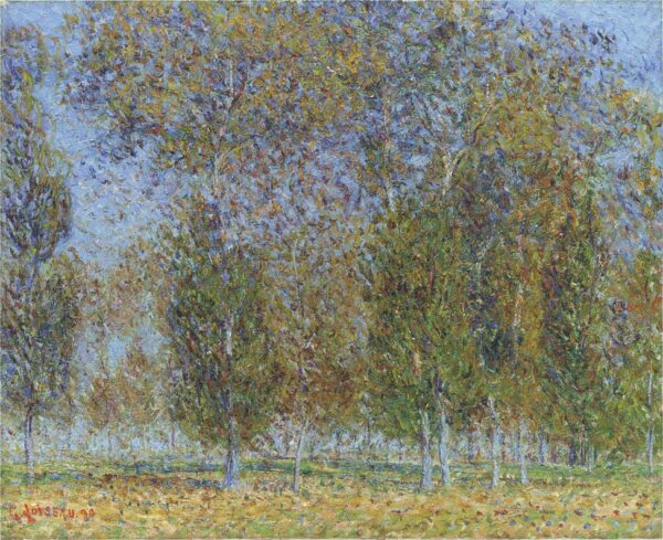 Autumn near Saint Cyr du Vaudreuil by Gustave Loiseau, hand-painted oil reproduction