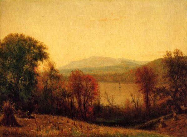 Autumn on the Hudson by Thomas Worthington Whittredge, hand-painted oil painting reproduction