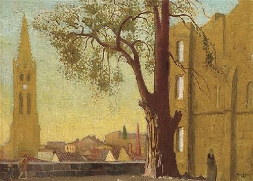 Avallon Paysage au Grand Arbre by Maurice Denis, hand-painted oil reproduction