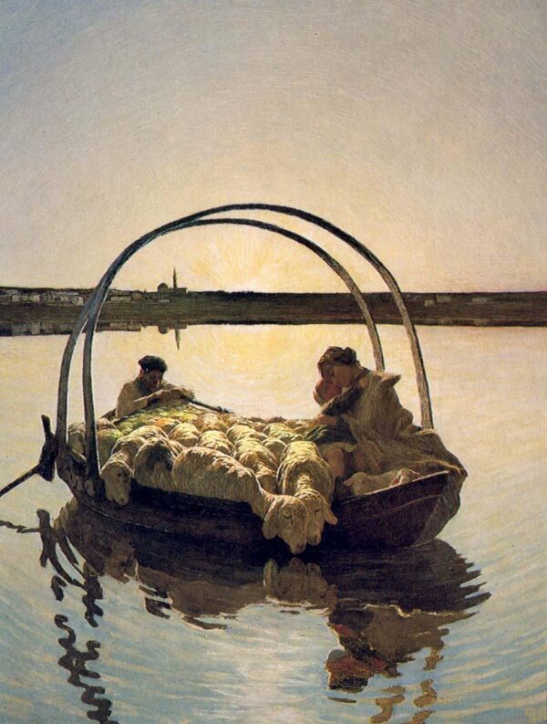 Ave Maria by Giovanni Segantini, hand-painted oil painting reproduction