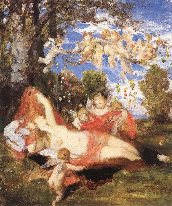 Awakening of Spring by Pál Szinyei Merse, hand-painted oil painting reproduction