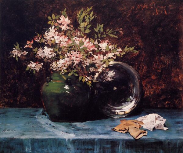 Azaleas by William Merritt Chase, hand-painted oil painting reproduction