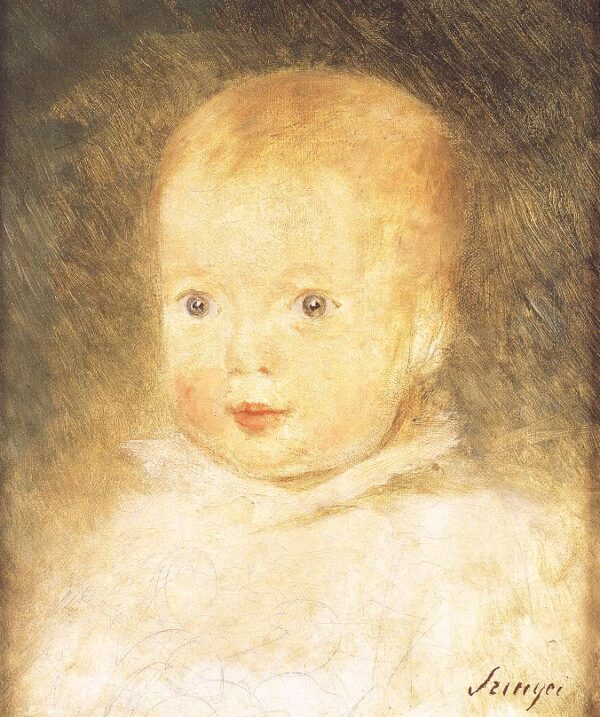 Baby Felix by Pál Szinyei Merse, hand-painted oil painting reproduction