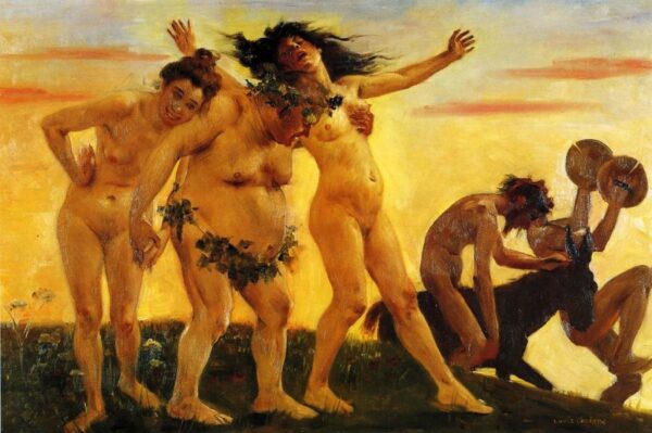 Baccants Returning Home by Lovis Corinth, hand-painted oil painting reproduction