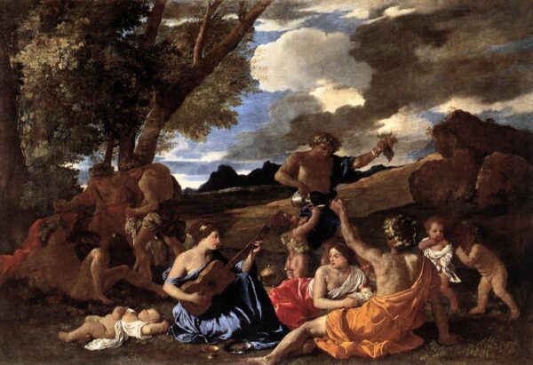 Bacchanal – the Andrians by Nicolas Poussin, hand-painted oil painting reproduction