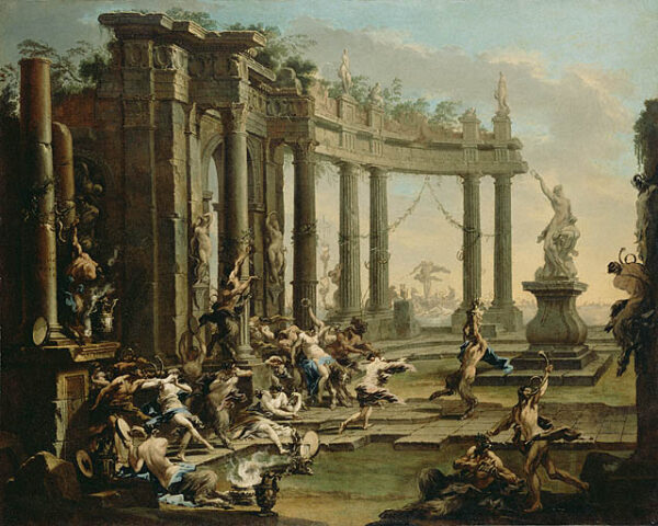 Bacchanale by Alessandro Magnasco, hand-painted oil painting reproduction
