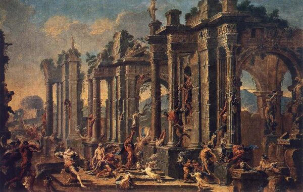 Bacchanalian Scene by Alessandro Magnasco, hand-painted oil painting reproduction