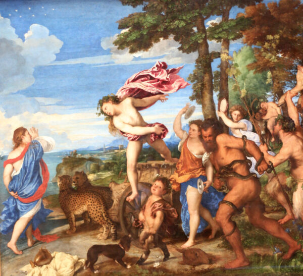 Bacchus and Ariadne by Titian, hand-painted oil painting reproduction