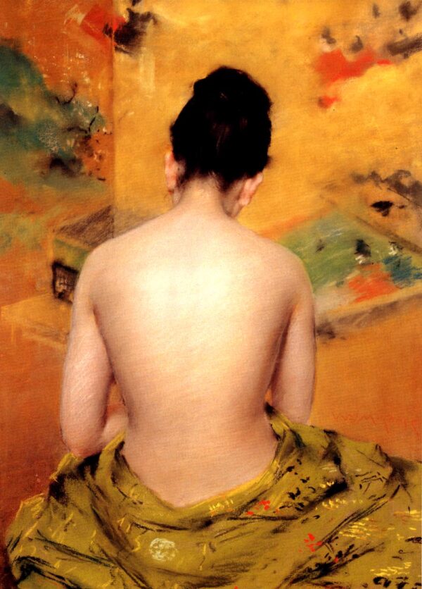 Back of a Nude by William Merritt Chase, hand-painted oil painting reproduction