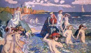 Baigneuses au Petit Temple by Maurice Denis, hand-painted oil painting reproduction
