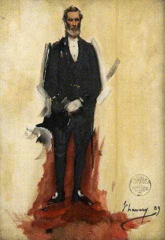 Bailie James Hunter Dickson by John Lavery, hand-painted oil reproduction