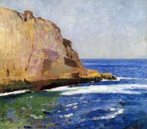 Bald Head Cliff York Maine by Emil Carlsen, hand-painted oil painting reproduction