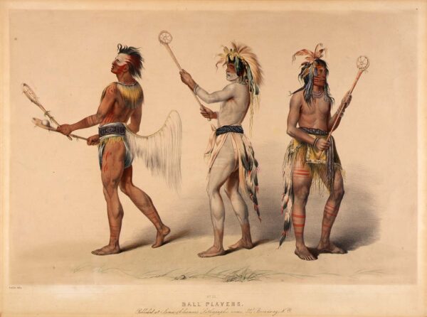 Ball Players by George Catlin, hand-painted oil painting reproduction