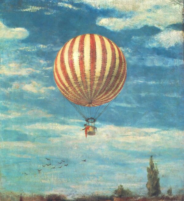 Balloon by Pál Szinyei Merse, hand-painted oil painting reproduction