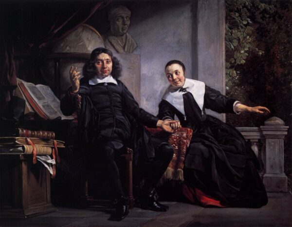 Haarlem Printer Abraham Casteleyn and His Wife Margarieta van Bancken by Jan de Bray, hand-painted oil painting reproduction