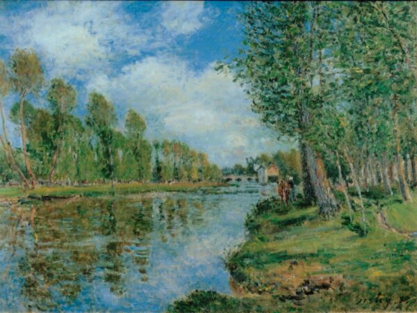 Banks of the Loing by Alfred Sisley, hand-painted oil painting reproduction