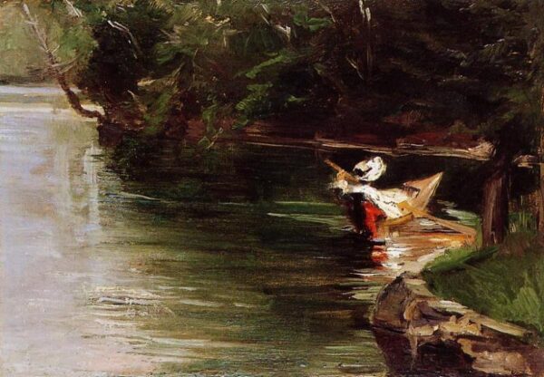 Banks of the Yerres by Gustave Caillebotte, hand-painted oil painting reproduction