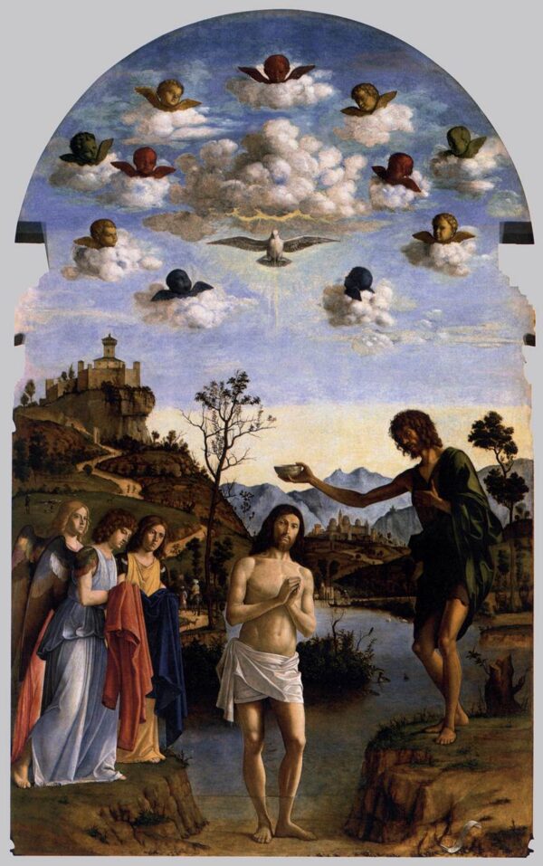 Baptism of Christ by Cima da Conegliano, hand-painted oil painting reproduction