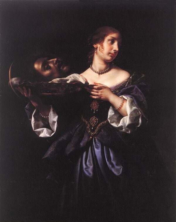 Salome with the Head of St John the Baptist by Carlo Dolci, hand-painted oil painting reproduction