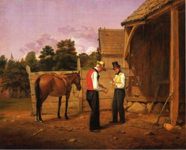 Bargaining for a Horse by William Sidney Mount, hand-painted oil painting reproduction