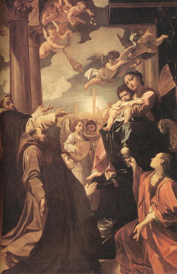 Bargellini Madonna by Lodovico Carracci, hand-painted oil reproduction