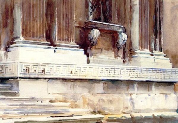 Base of a Palace II by John Singer Sargent, hand-painted oil painting reproduction