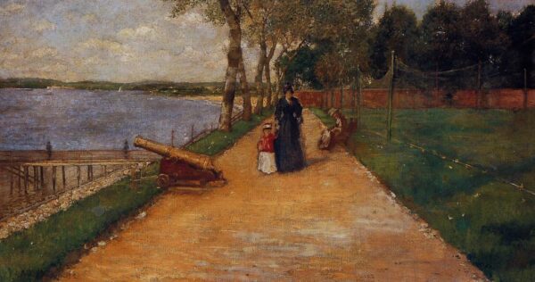 Bath Beach by William Merritt Chase, hand-painted oil painting reproduction