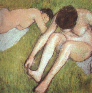 Bathers on the Grass by Edgar Degas, hand-painted oil painting reproduction