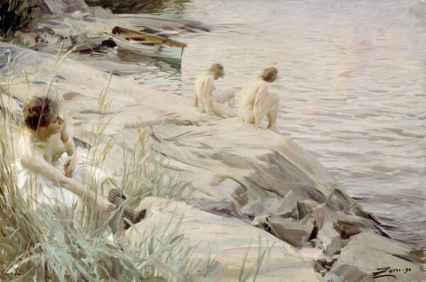 Bathing Girls by Anders Zorn, hand-painted oil reproduction