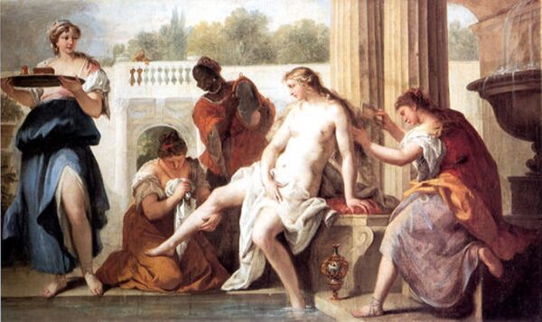 Bathsheba in her Bath II by Sebastiano Ricci, hand-painted oil painting reproduction