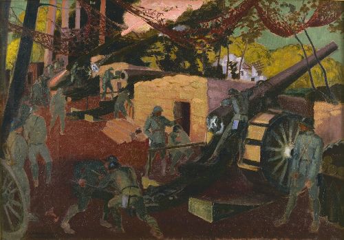 Batterie de 155 en foret de Coucy by Maurice Denis, hand-painted oil reproduction