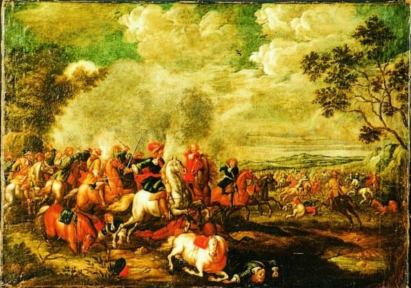 Battle Scene by Pieter Snayers, hand-painted oil painting reproduction