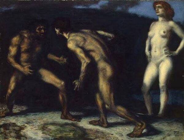 Battle for a Woman by Franz von Stuck, hand-painted oil painting reproduction
