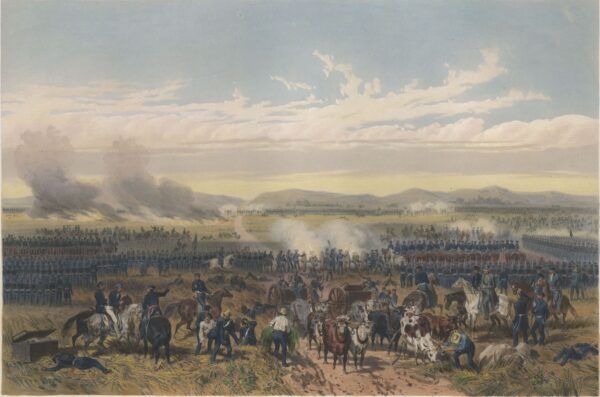 Battle of Palo Alto near Brownsville by Carl Nebel, hand-painted oil painting reproduction