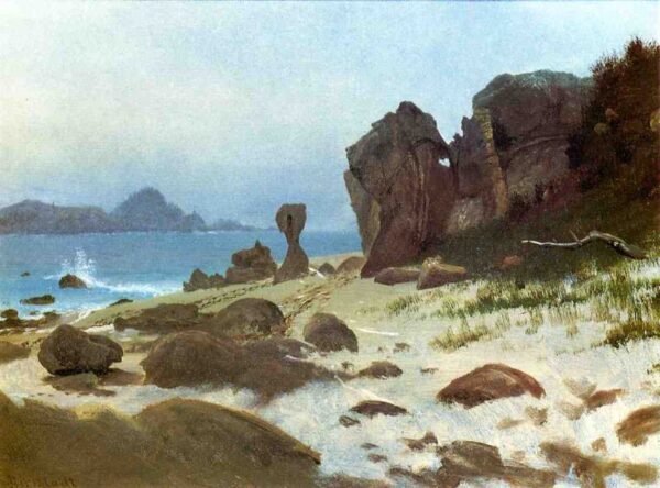 Bay of Monterey by Albert Bierstadt, hand-painted oil painting reproduction