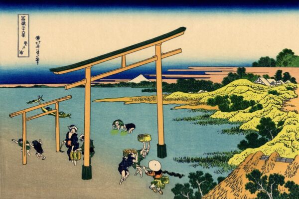 Bay of Noboto by Katsushika Hokusai, hand-painted oil painting reproduction
