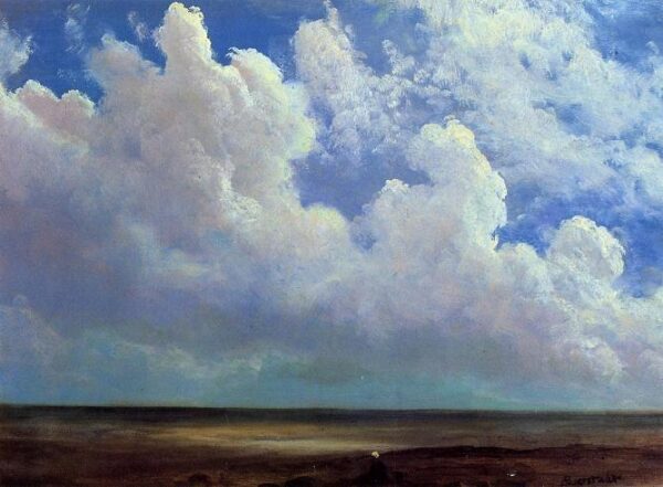 Beach Scene by Albert Bierstadt, hand-painted oil painting reproduction