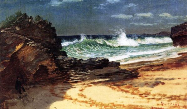 Beach at Nassau by Albert Bierstadt, hand-painted oil painting reproduction