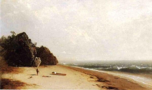 Beach at Newport by John Frederick Kensett, hand-painted oil painting reproduction