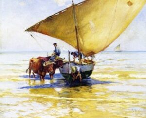 Beached by Mathias J Alten, hand-painted oil painting reproduction
