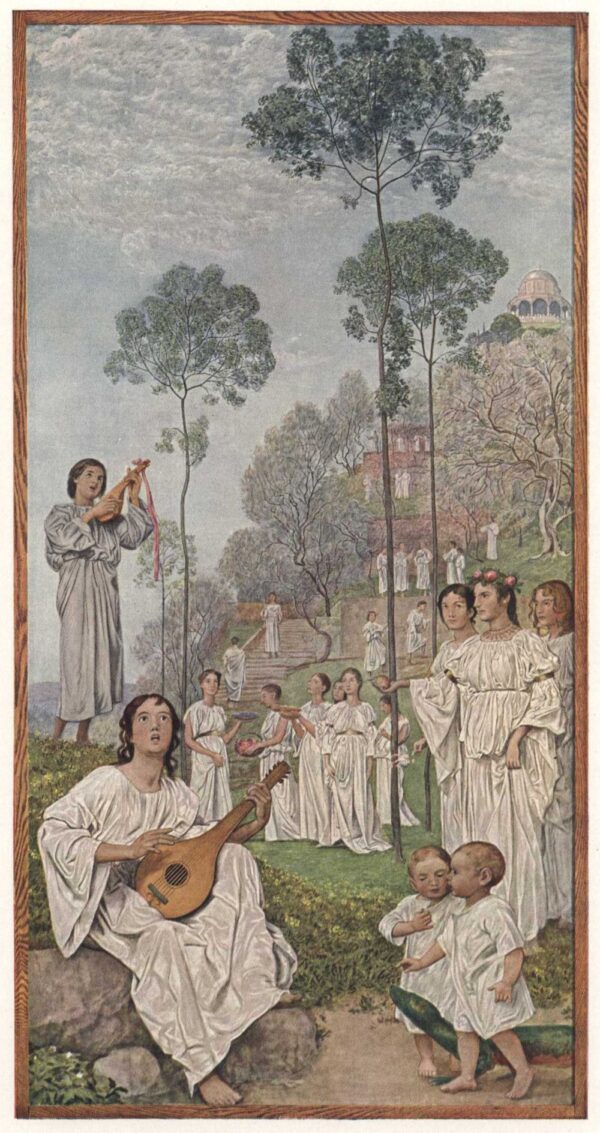 Beatified People by Hans Thoma, hand-painted oil painting reproduction