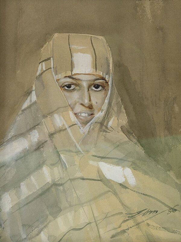 Bedouin Girl by Anders Zorn, hand-painted oil painting reproduction