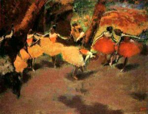 Before The Performance by Edgar Degas, hand-painted oil painting reproduction